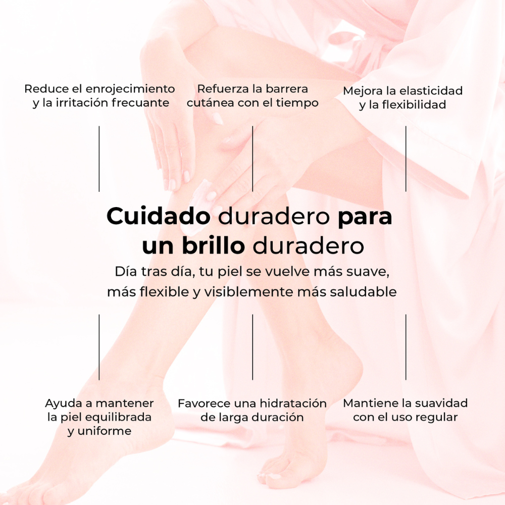 Beneficios del uso diario de la crema Blush Feather de LumiSilk: hidrata profundamente, reduce irritaciones, mejora la elasticidad y deja la piel suave y luminosa con el tiempo